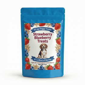 Sit Up Doggy Strawberry Blueberry treats