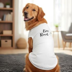 Bee Kind Dog Shirt - White (Option: X-Small)