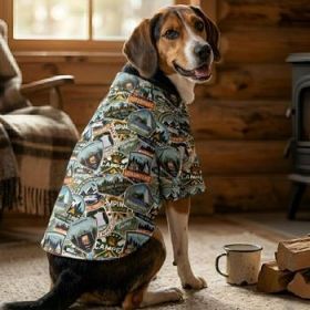 Hawaiian Camp Shirt - Camping Adventure (Option: 2X-Large)
