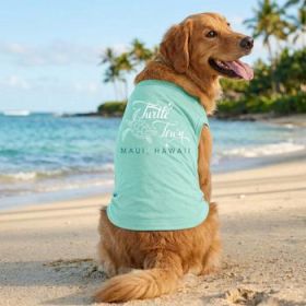 Turtle Town Maui, HI Dog Shirt - Teal (Option: 3X-Large)