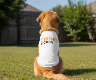 Crumb Licker Dog Shirt - White (Option: Small)