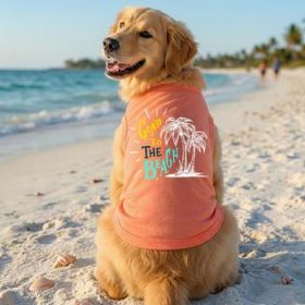 Gone To The Beach Dog Shirt - Coral (Option: Small)