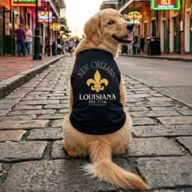 New Orleans LA Dog Shirt - Jet Black (Option: Small)