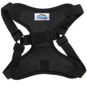 Wrap and Snap Choke Free Dog Harness by Doggie Design - Black (Option: Small)