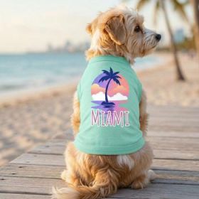 Miami Dog Shirt - Teal (Option: X-Small)