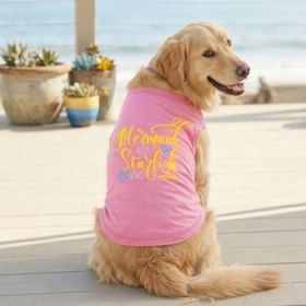 Mermaid Kisses Starfish Wishes Dog Shirt - Carnation Pink (Option: Medium)