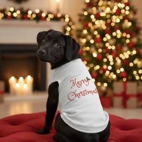 Merry Christmas Dog Shirt - White (Option: Medium)