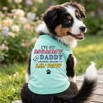 Wrapped Around My Lil Paw Dog Shirt - Teal (Option: X-Small)